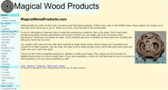 Desktop Screenshot of magicalwoodproducts.com